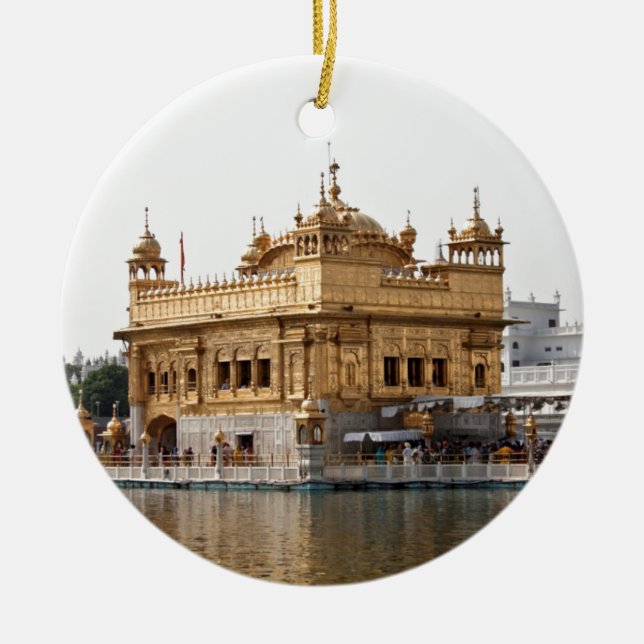 The Golden Temple in Amritsar Ceramic Ornament (Front)