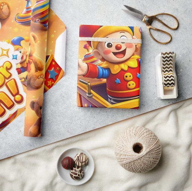 The golden toybox premium wrapping wrap paper (Crafts)