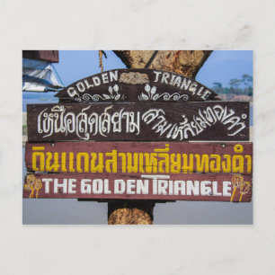 The Golden Triangle Thailand Postcard