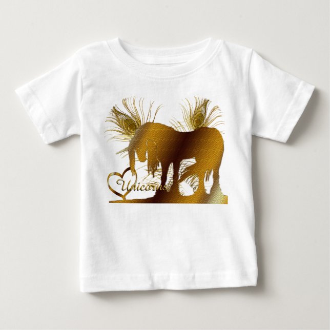 The Golden Unicorn Baby T-Shirt (Front)