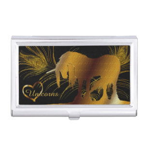The Golden Unicorn Business Card Case