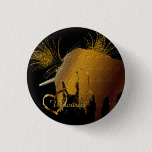 The Golden Unicorn Button