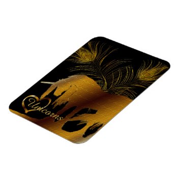 The Golden Unicorn Magnet by Heart_Horses at Zazzle