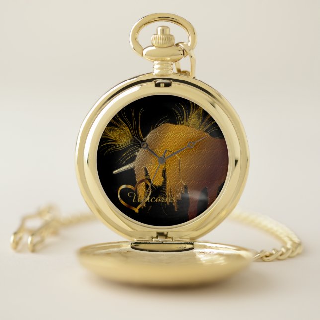 The Golden Unicorn Pocket Watch (Inside)