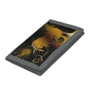 The Golden Unicorn Tri-fold Wallet