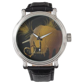The Golden Unicorn Watch by Heart_Horses at Zazzle