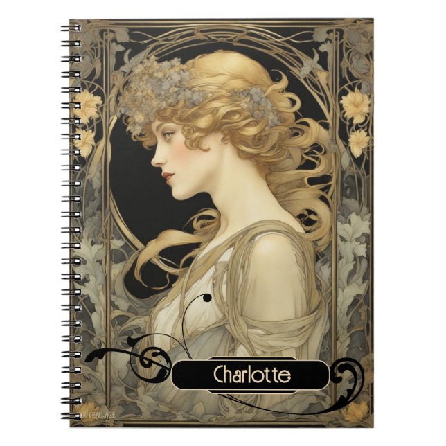 The Golden Woman Personalized Notebook (Front)