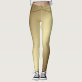 Faux gold glitter printed leggings Sparkly tights