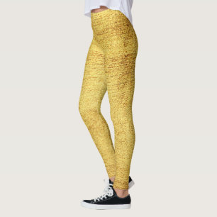 The golden world of modern shiny leggings
