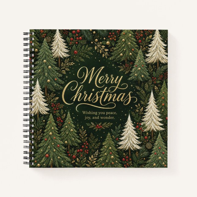 The Golden Yuletide Forest Notebook (Front)