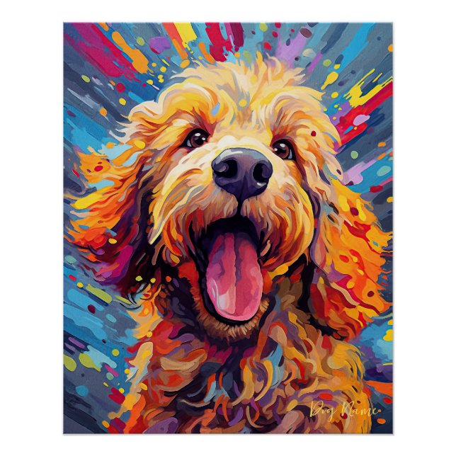 The Goldendoodle Dog 003 - Zetton Ziana Poster (Front)