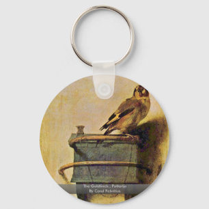 The Goldfinch., Puttertje By Carel Fabritius Keychain
