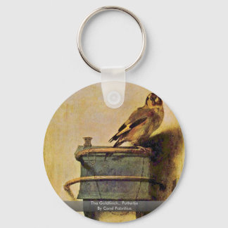 The Goldfinch., Puttertje  By Carel Fabritius Keychain
