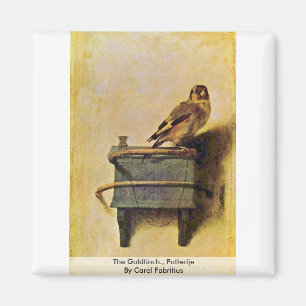 The Goldfinch., Puttertje  By Carel Fabritius Magnet