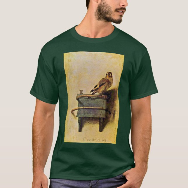 The Goldfinch., Puttertje  By Carel Fabritius T-Shirt (Front)