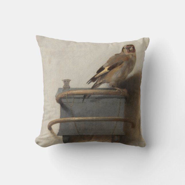The Goldfinch Throw Pillow (Front)