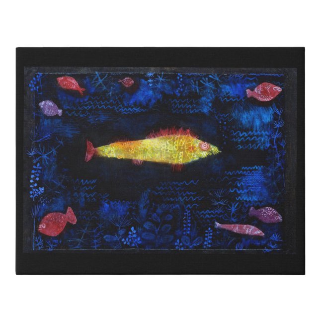 The Goldfish, Paul Klee Faux Canvas Print (Front)