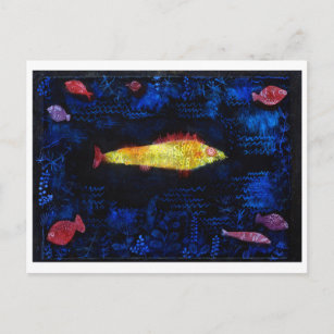 The Goldfish, Paul Klee Postcard