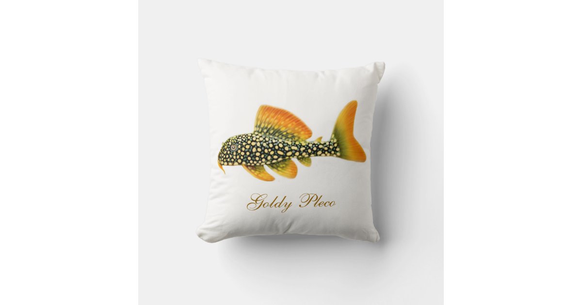 The Goldy Pleco Fish Pillow