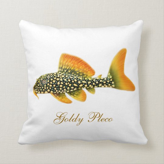 The Goldy Pleco Fish Pillow