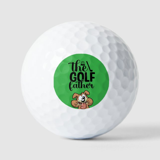 The Golf Father: Bold & Playful Design Balls (Front)
