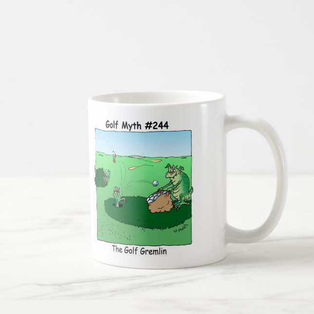 The Golf Gremlin Coffee Mug (Right)