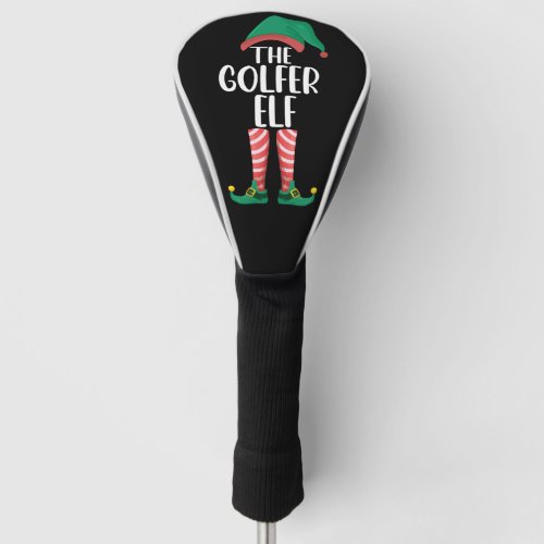 The Golfer Elf Golf Family Matching Christmas Golf Head Cover