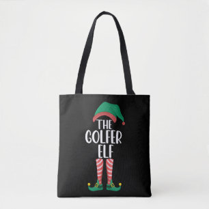 The Golfer Elf Golf Family Matching Christmas Tote Bag