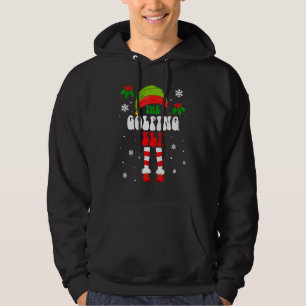 The Golfing Elf Christmas Family Matching Xmas Gro Hoodie