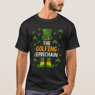 The Golfing Leprechaun Shamrock Irish Saint Paddy' T-Shirt