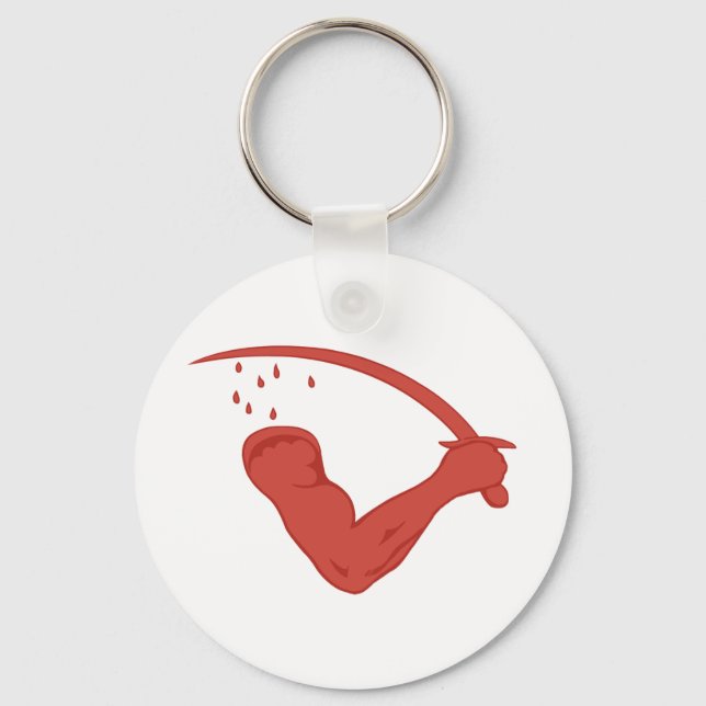 The Goliad Flag Keychain (Front)