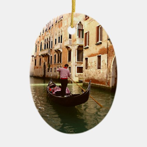 The Gondolier Ceramic Ornament