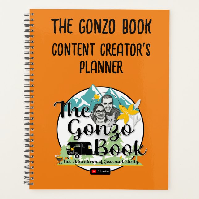 The Gonzo Book Content Creator's Planner (Front)