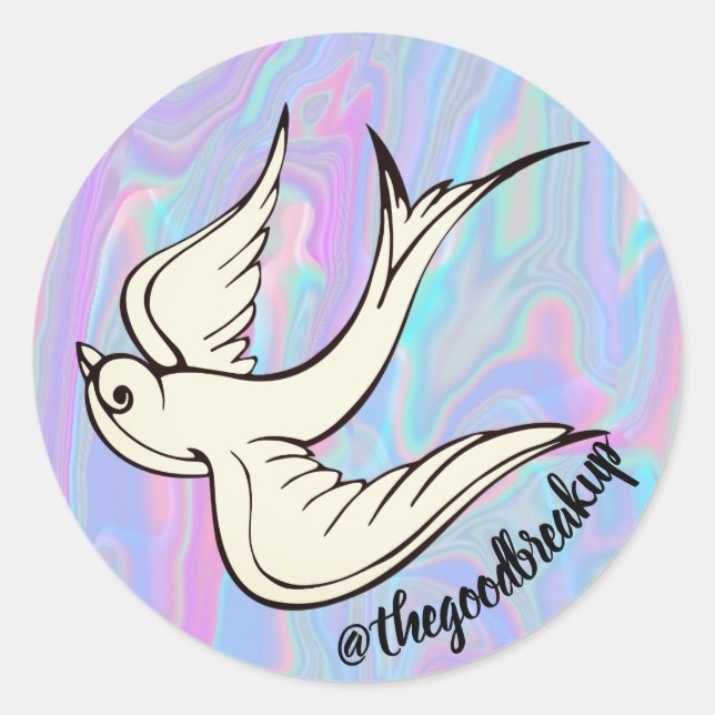 The Good Breakup Classic Round Sticker (Front)