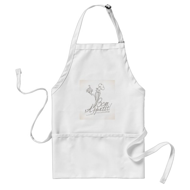 The Good Chef says Bon Appetit! Adult Apron (Front)