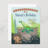 The Good Dinosaur Birthday Invitation (Front/Back)