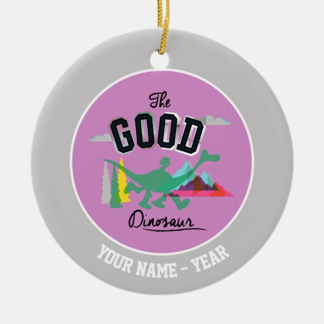The Good Dinosaur Spot And Arlo Ceramic Ornament (Front)