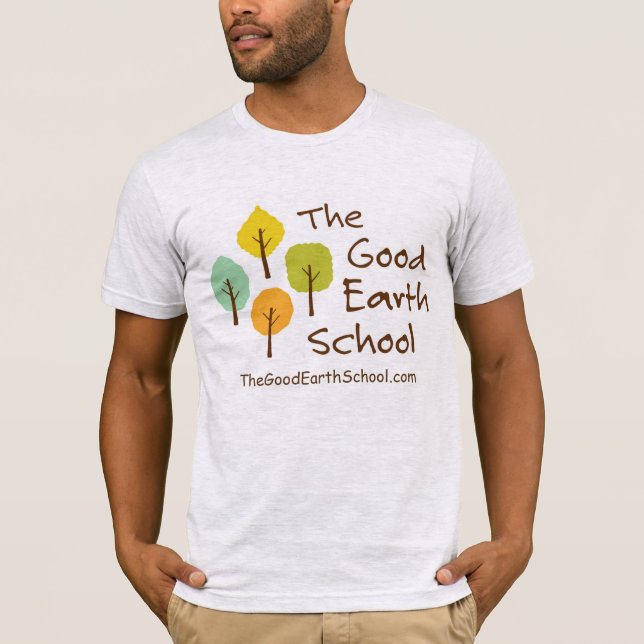 The Good Earth School Deluxe Men's T-Shirt (Front)