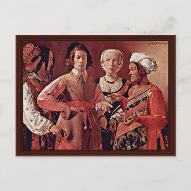 The Good Fortune By La Tour Georges De Postcard (Front)