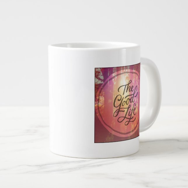 The Good Life Giant Coffee Mug (Front Right)