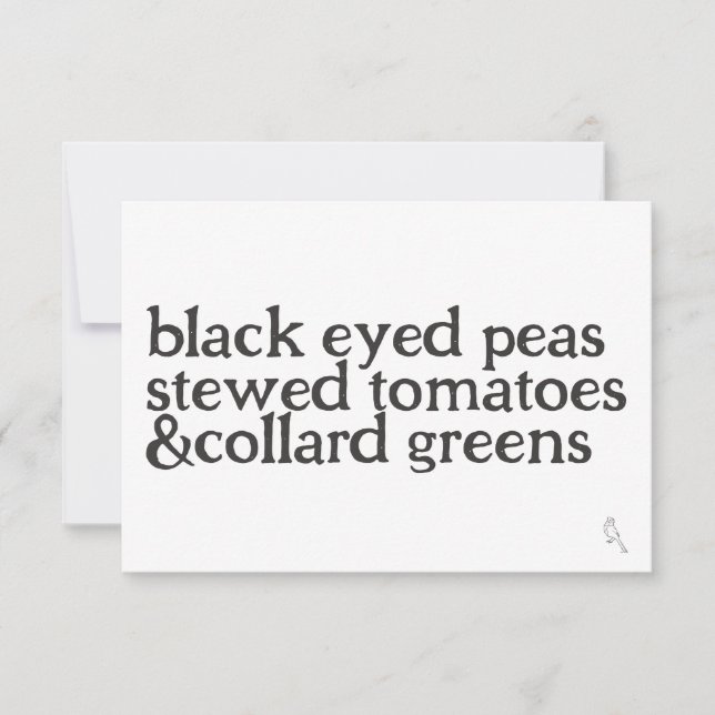 The Good Luck Flat Notecard (Front)