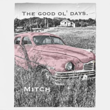 The Good Ol' Days 1 - Plush Large Fleece Blanket by RMJJournals at Zazzle