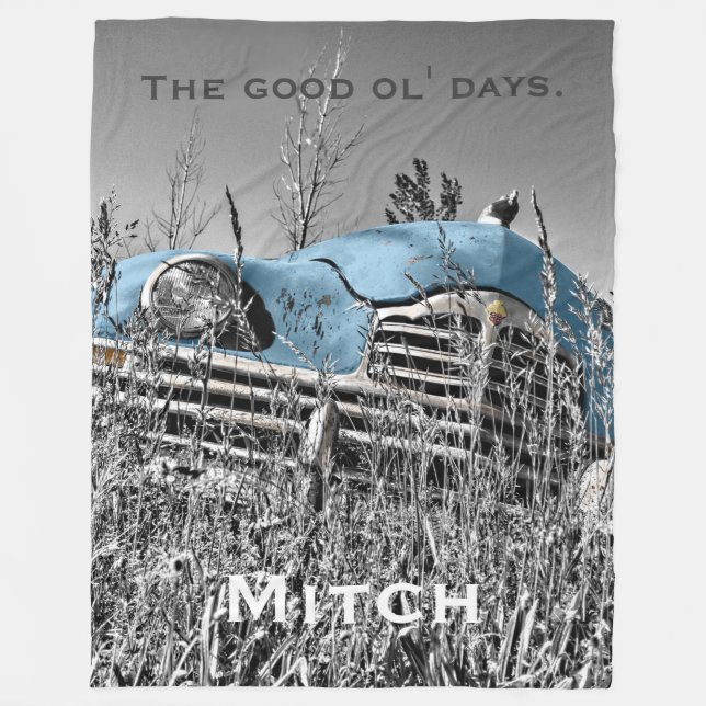 The Good Ol' Days 2 - PLUSH Large Fleece Blanket (Front)