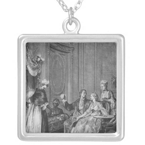 The good omen silver plated necklace