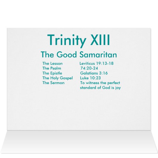 The good Samaritan (Inside Horizontal (Top))