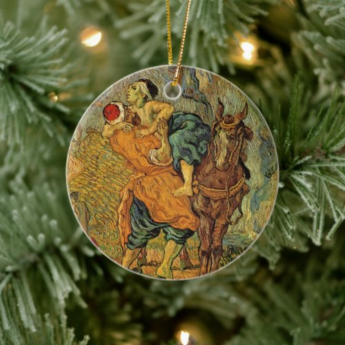 The Good Samaritan by Vincent van Gogh Ceramic Ornament