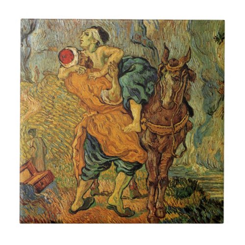 The Good Samaritan by Vincent van Gogh Ceramic Tile