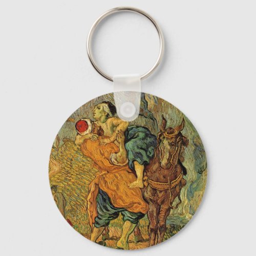 The Good Samaritan by Vincent van Gogh Keychain