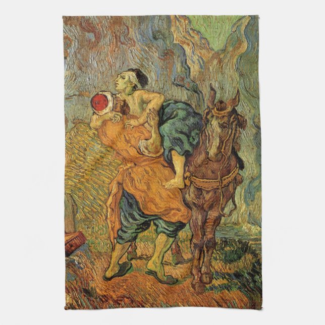 The Good Samaritan by Vincent van Gogh Kitchen Towel (Vertical)