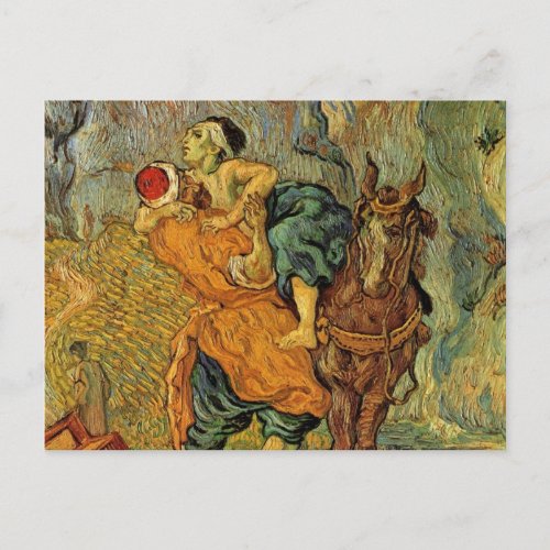 The Good Samaritan by Vincent van Gogh Postcard